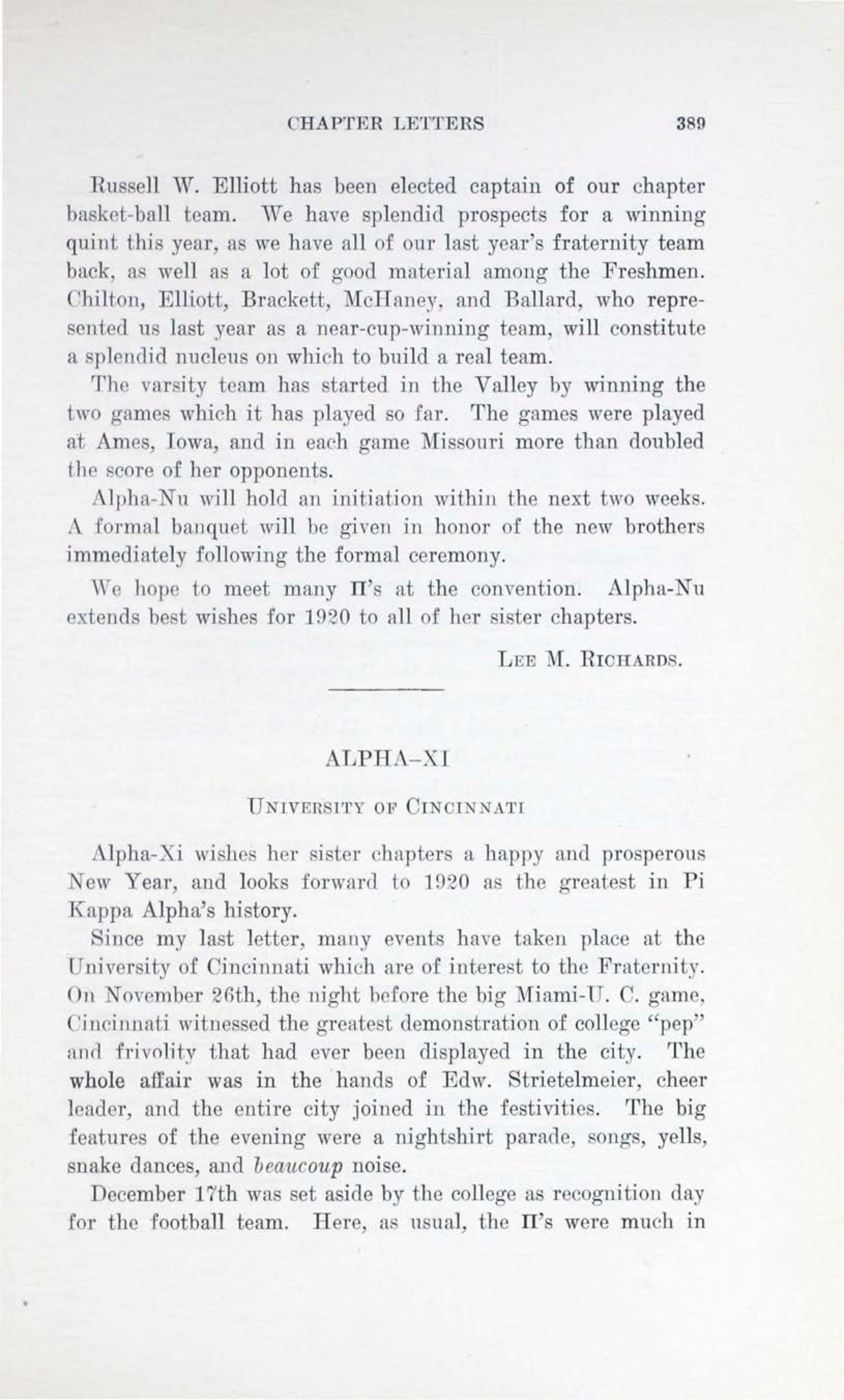 Alpha-Xi, February 1920